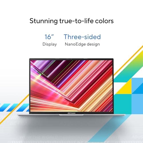 ASUS Vivobook 16 Laptop, 16” WUXGA 60Hz Display, Intel Core i5-13420H, Intel Iris Xᵉ Graphics, 16GB Memory, 512GB Storage, Windows 11, Cool Silver, F1605VA-ES56 3