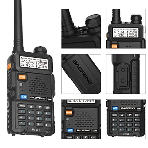 BAOFENG UV-5R Dual Band Two Way Radio (Black), 144-148MHz & 420-450MHz 3