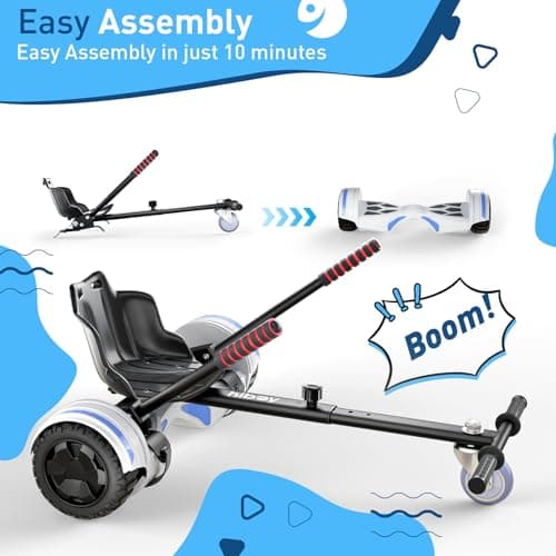Hiboy HC-01 Hoverboard Kart Seat Attachment Accessory for 6.5" 8" 10" Two Wheel Self Balancing Scooter 5