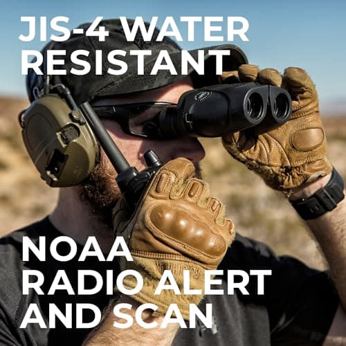 Midland GXT1000X3VP4 GMRS Two-Way Radio (50-Channel, Long Range, 142 Privacy Codes, SOS, NOAA, Rechargeable Nickle Battery, Black/Silver, 3-Pack) 4
