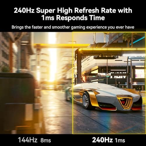 SANSUI 32 Inch Curved 240Hz Gaming Monitor High Refresh Rate, FHD 1080P Gaming PC Monitor HDMI DP1.4, Curved 1500R, 1Ms MPRT, HDR,Metal Stand,VESA Compatible(DP Cable Incl.) 2