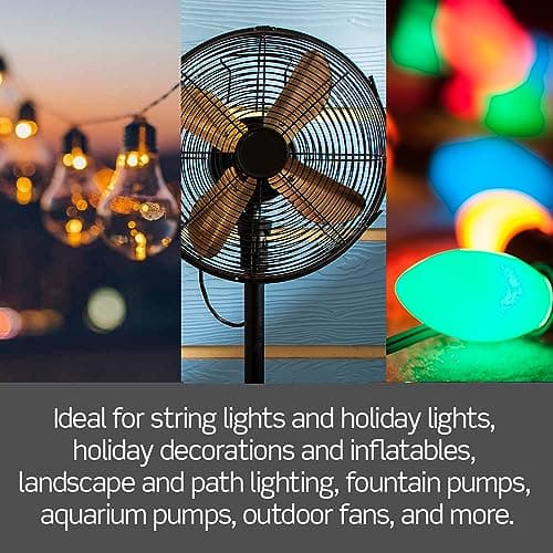 Leviton Decora Smart Wi-Fi Outdoor Plug, Works with Matter, My Leviton, Alexa, Google Assistant, Apple Home/Siri & Wire-Free Anywhere Switch Companion, Weather-Resistant, D215O-1RE, Black 3