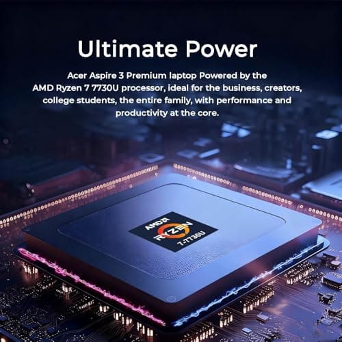 Acer Aspire 3 Laptop | AMD Ryzen 7 7730U CPU(Beat Intel i7-1365U) | 15.6" FHD Display | Backlit Keyboard | 32GB RAM | 2TB SSD | Win 11 Pro | School, Business & Productivity 2