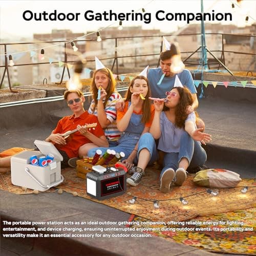 Portable Power Station 300W MARBERO 237Wh Camping Solar Generator Backup Lithium Battery with Pure Sine Wave 110V AC Outlet, USB C, USB A, DC for Outdoors Camping CPAP Home Blackout Emergency 2