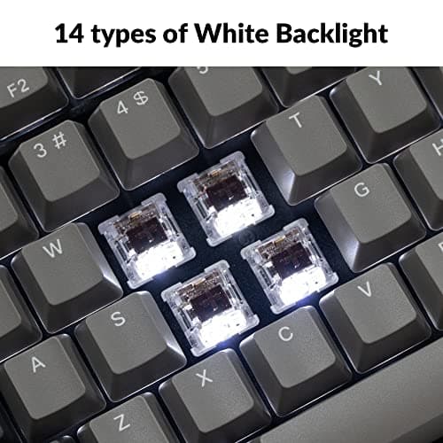 Keychron C2 Pro Wired Custom Mechanical Keyboard Full Size Layout QMK/VIA Programmable Macro White Backlit with Tactile Brown Switch OEM Profile Double-Shot PBT Keycaps for Mac Windows Linux 3