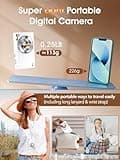 Digital Camera,Autofocus 4K Vlogging Camera for Photography with 32GB Card,48MP Portable Compact Point and Shoot Digital Camera for Teens Adult Beginner with 16X Zoom,Anti-Shake,2 Batteries(White) 4