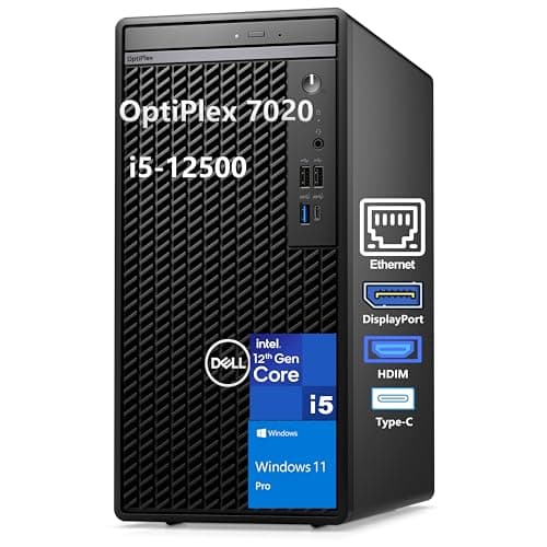 Dell Pro Tower PC Business Desktop Computer, 14th Gen Intel 14-Core i5-14500 vPro, 16GB DDR5 RAM, 1TB PCIe SSD, RJ-45, HDMI, DisplayPort, Type-C, Windows 11 Pro