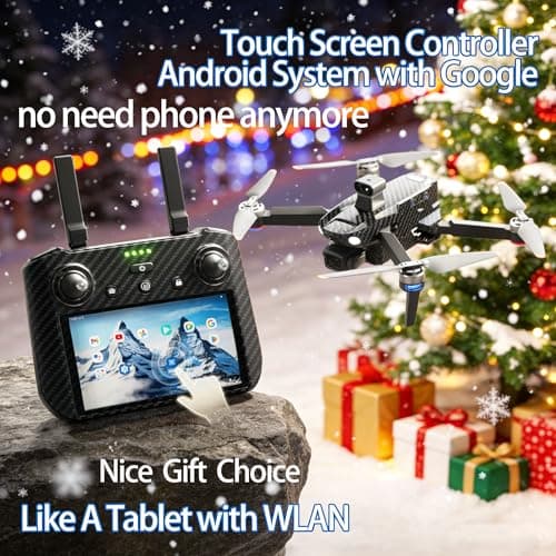 Bingchat Upgraded Professional Drones with Camera for Adults 4K HD, Anti-shake 3 Axis Gimbal, 360° Obstacle Avoidance, Payload Release, Tablet Touch Screen Controller, Up to 5 Miles Range, 84 Minutes Two Batteries, Time-lapse, Follow Me, Rainproof, GPS Safe Height Auto Return 2