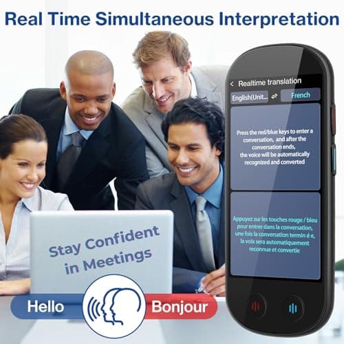 FancyDove Language Translator Device, Real-Time 2-Way Voice Translation in 149 Languages, AI Offline & Photo Translator, Smart Handheld Translator for Travel, Business, Study & Work (2025 Upgraded) 2