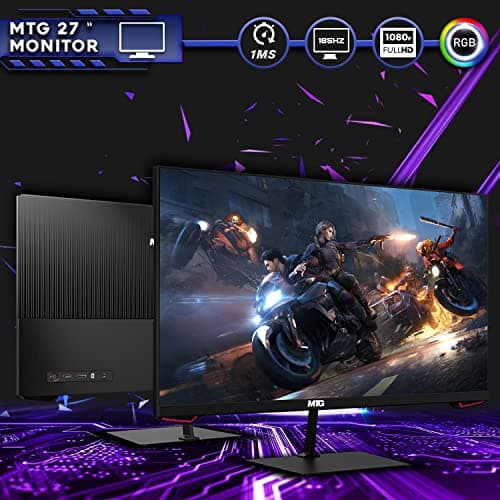 TechMagnet Gaming Desktop PC, Intel i5 4th Gen, Zeus Pro 4, GT 1030 2GB DDR5, 8GB RAM ARGB, 256GB SSD + 1TB HDD, 27 Inch 165hz Gaming Monitor, RGB Kit, Windows 11 (Renewed) 5