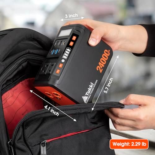 Takki 88.8Wh Portable Power Station Lithium Battery Solar Generator Power Bank with 110V AC Outlet Battery Backup for Camping Home Use Emergency(Solar Panel Optional) 2