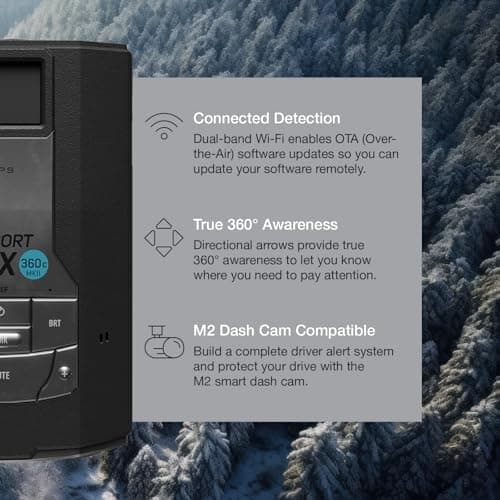 Escort MAX 360c MKII Laser Radar Detector - Dual-Band Wi-Fi and Bluetooth Enabled, 360° Directional Arrows, Exceptional Range, Shared Alerts, Apple CarPlay and Android Auto Compatible, Black 5