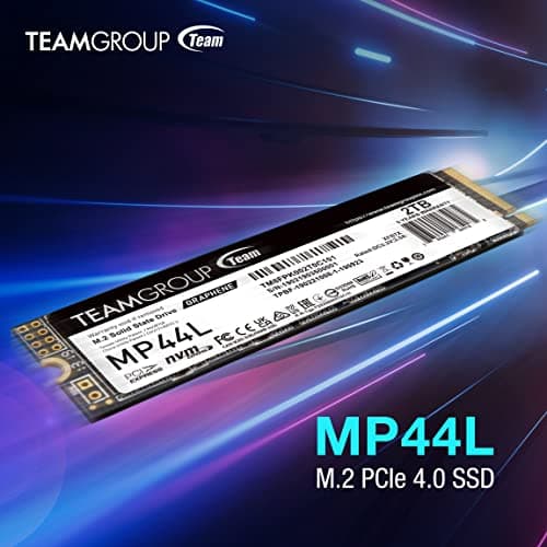 TEAMGROUP MP44L 1TB SLC Cache NVMe 1.4 PCIe Gen 4x4 M.2 2280 Laptop&Desktop SSD (R/W Speed up to 5000/4500MB/s) TM8FPK001T0C101 5