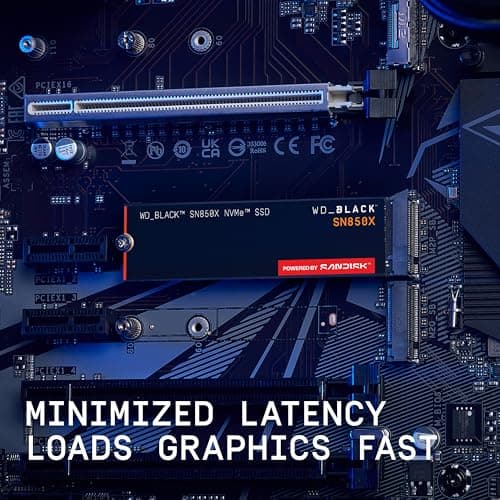 WD_BLACK 2TB SN850X NVMe SSD Internal Solid State Drive - Gen4 PCIe, M.2 2280, Up to 7,300 MB/s - WDS200T2X0E 5