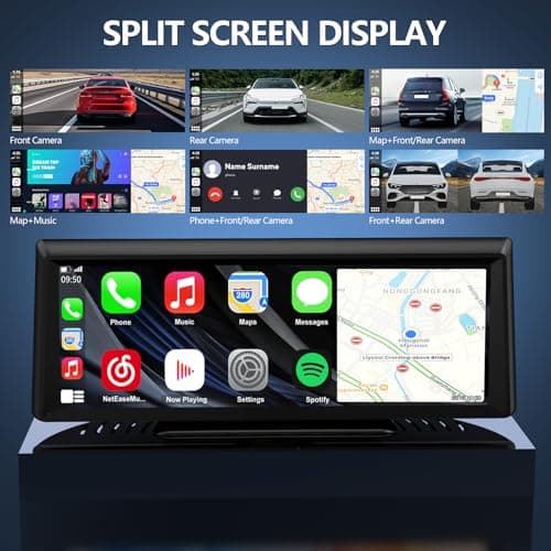 Apenet Wireless CarPlay Screen with 2K Dash Cam, 8.1" Portable Touchscreen Car Stereo with CarPlay & Android Auto, 1080P Backup Camera, Voice Control, Bluetooth, Mirror Link, GPS Navigation 5