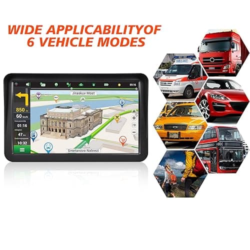 GPS Navigator for Car Truck Navigator - Navigation System 9 Inch Touchscreen, 2025 US/CA/MX Offline Maps Lifetime Free Update, Voice Guidance, Speed Cam Warning, Vehicle RV GPS para carros Trucker 3