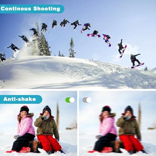 Waterproof Digital Camera, Underwater Camera with 32GB Card(Installed), 4K FHD 48MP Dual-Screen Selfie Under Water Camera for Photography, 10FT Waterproof Camera for Snorkeling, Surfing, Rafting 3