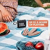 JBL Go 3 - Portable Mini Bluetooth Speaker, big audio and punchy bass, IP67 waterproof and dustproof, 5 hours of playtime, speaker for home, outdoor and travel (Black) 4