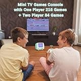 Handheld Game Console, Retro Mini Arcade Machine, 2.8 Inches, (One Player Game 216 Classic Games, Two Player Game 84 Classic Games), Supports for Handheld Controller & AV Output Connection TV 4