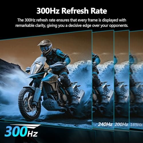 Z-Edge 27 inch Curved Gaming Monitor, FHD 1080P 300Hz 280Hz 240Hz Curved Monitor 1500R Computer Monitor, MPRT 1ms Monitor, 16.7M Colors, UG27S 2X DP 1.4 Ports and 2X HDMI 2.0 Ports 2