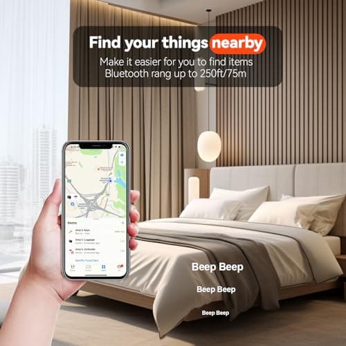 Air Tracker Tag 4 Pack Bluetooth Luggage Tracker tag Locator Works with Apple Find My,Smart Tracker for Suitcase, Bag, Backpack, Wallet,Replaceable Battery Smart tag Item Finder 3