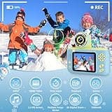Makolle Camera for Kids, Toddler Volging Cameras Age 3-8 Christmas Birthday Gifts for Boys and Girls 3-12 Year Old Boys Digital Camcorder for Video Portable Kids Selfie Camera with 32GB SD Card Blue 2