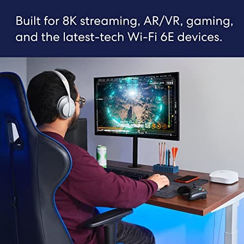 Amazon eero Pro 6E mesh wifi router - Supports internet plans up to 2.5 Gbps, Coverage up to 2,000 sq. ft., Connect 100+ devices, 1-pack 3