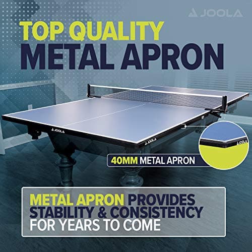 JOOLA Conversion Table Tennis Top with Metal Apron, Foam Backing and Net Set 3