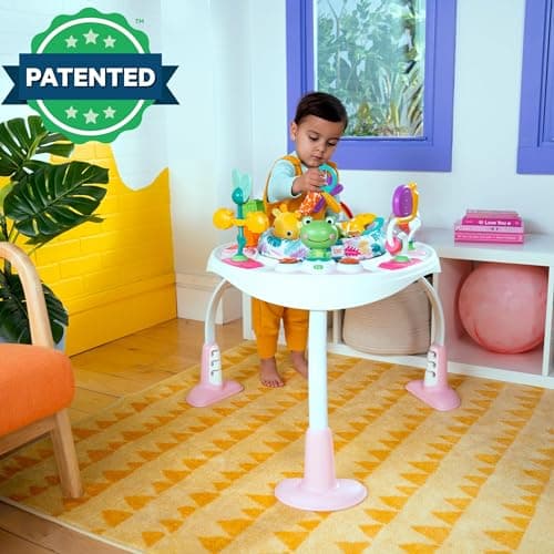 Bright Starts Bounce Bounce Baby 2-in-1 Activity Jumper & Table - Playful Palms 4