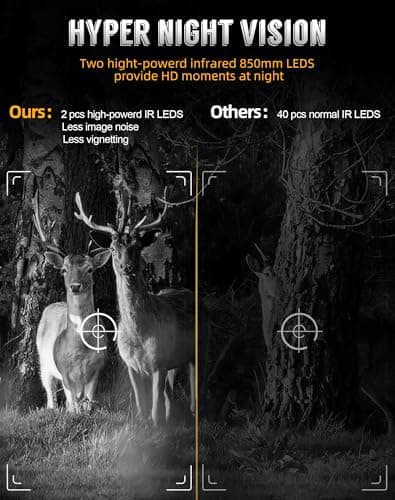Cokque Trail Camera - Solar 8K 60MP WiFi Game Camera with 0.1S Motion Activated, 65FT Detection Distance, No Glow HD Night Vision, IP66 Waterproof, 32GB Card Included for Wildlife Monitoring. 3