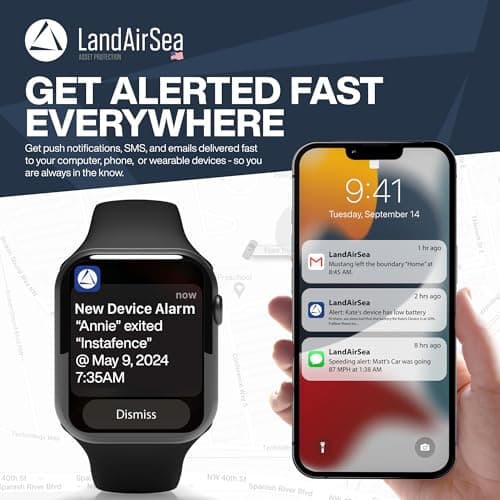 LandAirSea 54 GPS Tracker - Made in the USA from Domestic & Imported Parts. Long Battery, Magnetic, Waterproof, Global Tracking. Subscription Required 4