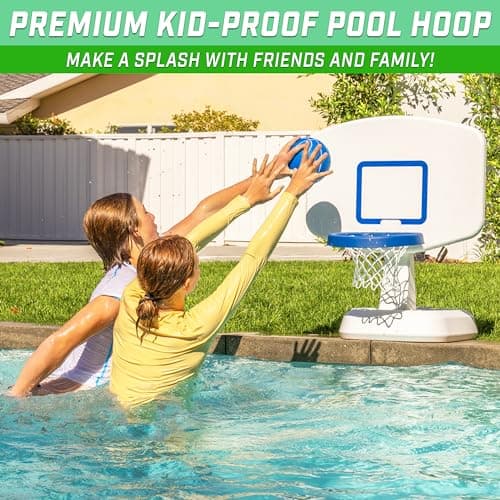 GoSports Splash Hoop Classic Swimming Pool Basketball Game - White 3