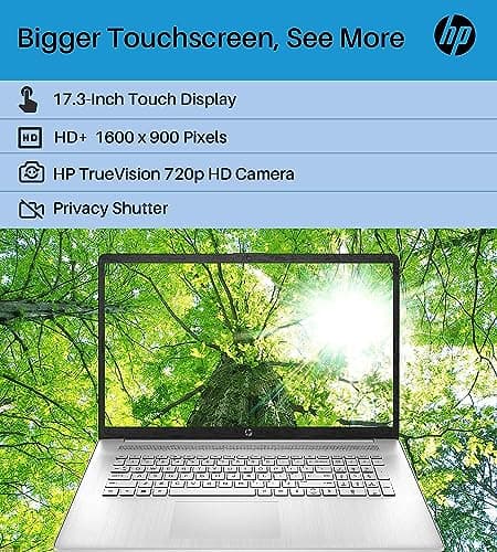 HP 2023 17.3" HD Touchscreen Laptop, for Business and Students, AMD Ryzen 5 7530U (Beats i7-1165G7), 16GB RAM, 1TB SSD, AMD Radeon Graphics, Wi-Fi 6, Bluetooth, Webcam, Windows 11 Home 4