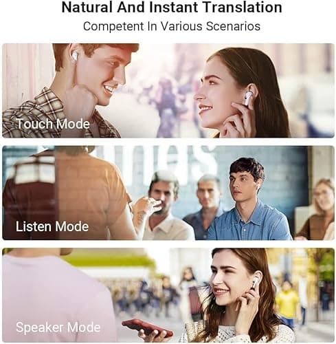 Timekettle M3 3 in 1 Language Translation Earbuds,43 Languages & 96 Accents, Offline Translator, No Subscription,for Exploring Expat Life Freely, APP Compatible with iOS & Android 5
