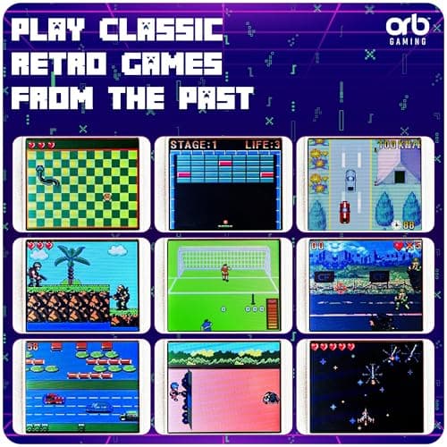 Mini Retro Games Console, 150 in-Built Games, 8-Bit Retro Gaming Handheld Console, 1.8” Full Colour LCD Screen Pocket Console, Immersive Sound Games Console - ThumbsUp! 5