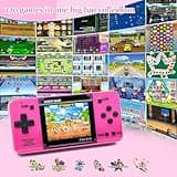 Handheld Game for Kids -Preloaded 220 Retro Video Games, Portable Gaming Player with Rechargeable Battery 3.0" LCD Screen, Mini Arcade Electronic Toy Gifts for Boys Girls (Red) 2