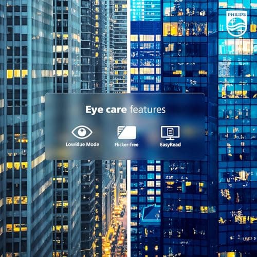 Philips 221V8LB 22 inch Class Thin Full HD (1920 x 1080) Monitor, 100Hz Refresh Rate, VESA, HDMI x1, VGA x1, LowBlue Mode, Adaptive Sync, 4 Year Advance Replacement Warranty 3