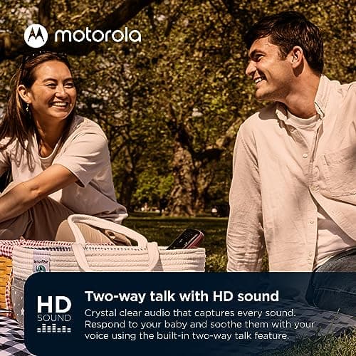 Motorola Nursery PIP12 Baby Monitor Audio Only, Portable and Rechargeable, No WiFi Needed, 1500ft Range HD Sound with Auto Off, Includes Water-Resistant Travel Case 3