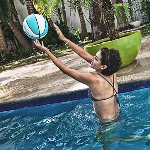 DUNNRITE Products 9" Diameter Regulation Aqua B110 Pool and Lake Water Basketball, Waterproof 2