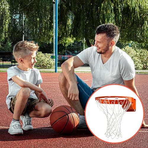 Basketball Net Replacement Heavy Duty - 12 Loops, Professional All Weather Anti Whip Nets, Fits Standard Indoor or Outdoor Rims - Premium Basketball Accessories - Hoop Net 5