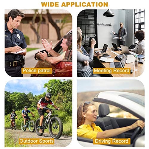 1296P HD Police Body Camera,64G Memory,CammPro I826 Premium Portable Body Camera,Waterproof Body-Worn Camera,Night Vision,GPS for Law Enforcement Recorder,Security Guards,Personal Use1 6