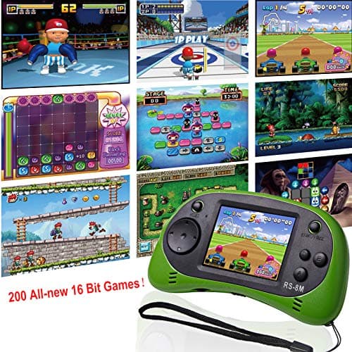 Kids Handheld Portable Video Game Player with 200 Games - 16 Bit 2.5 Inch Screen Mini Retro Electronic Machine for Boys Girls 5