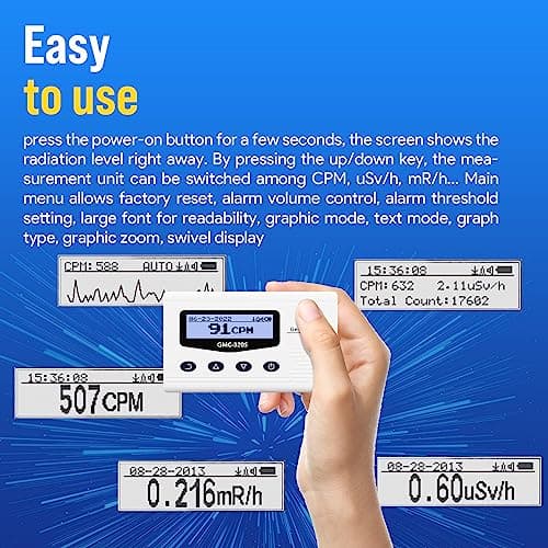 GQ GMC-320S Digital Nuclear Radiation Detector Monitor Meter Geiger Counter Radiation Dosimeter 5