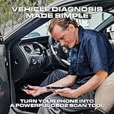 BLCKTEC 430 Bluetooth OBD2 Scanner for iPhone & Android, No Subscription Fee, OBDII Car Code Reader, Diagnose Check Engine, ABS, SRS, Airbag, Supports Vehicles 1996+ 2